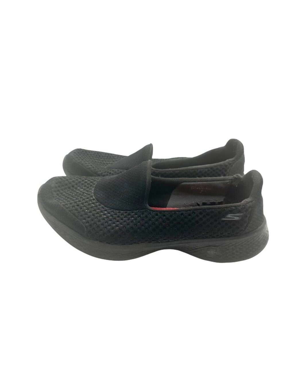 Skechers Size 10 Womens  Slip-On Mesh Comfort Shoes Black